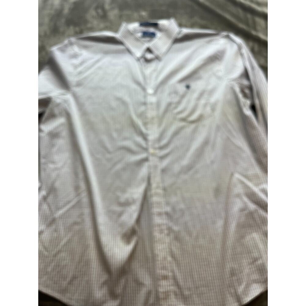 Simply‎ Southern Shirt MENS 2XL XXL Long Sleeve Button Down gray/White